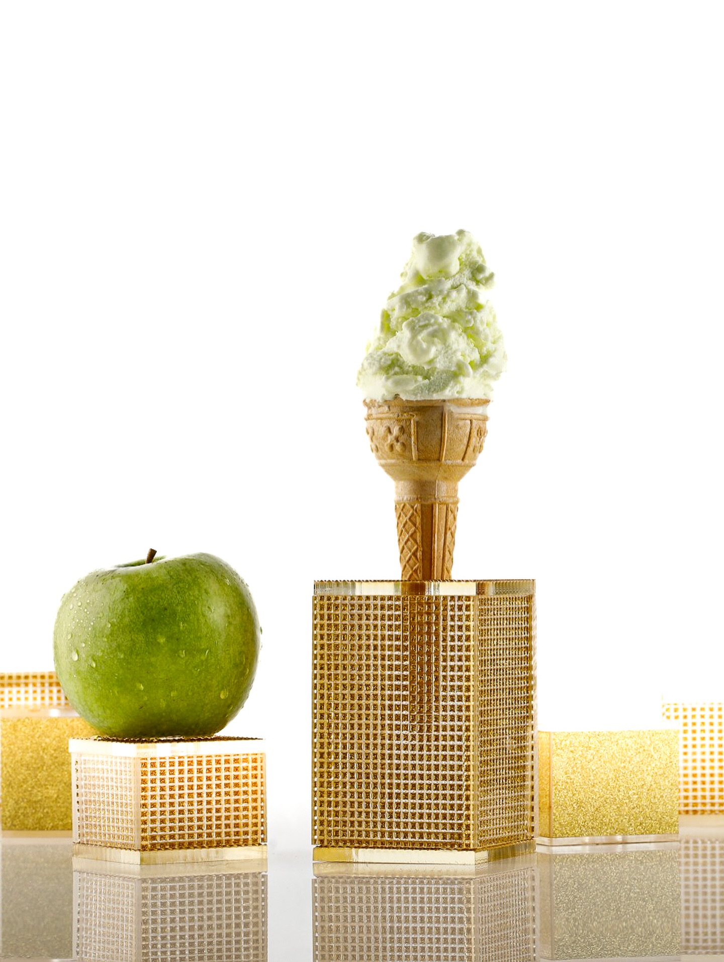 Cono alla mela verde con mela