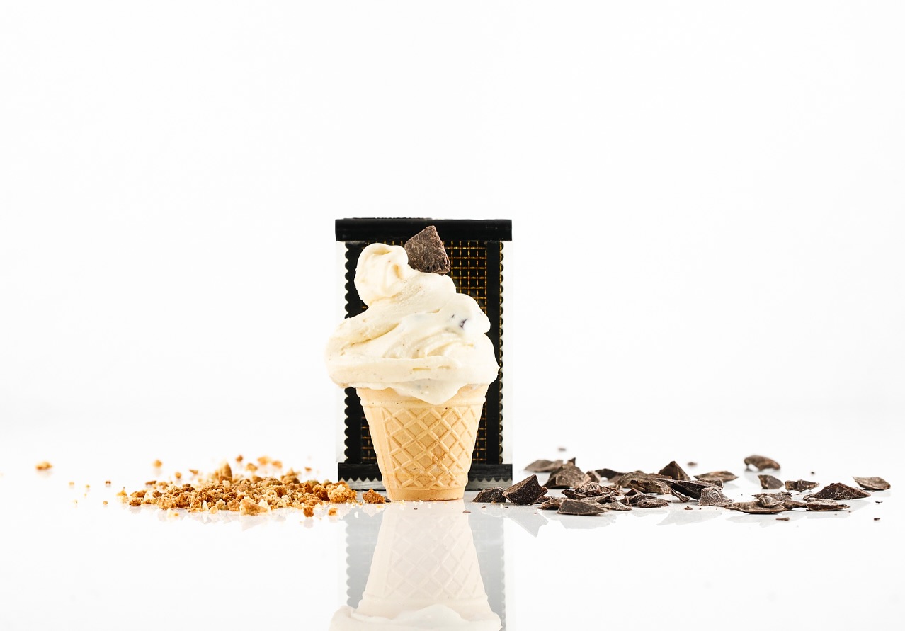 Cono stracciatella con cioccolato